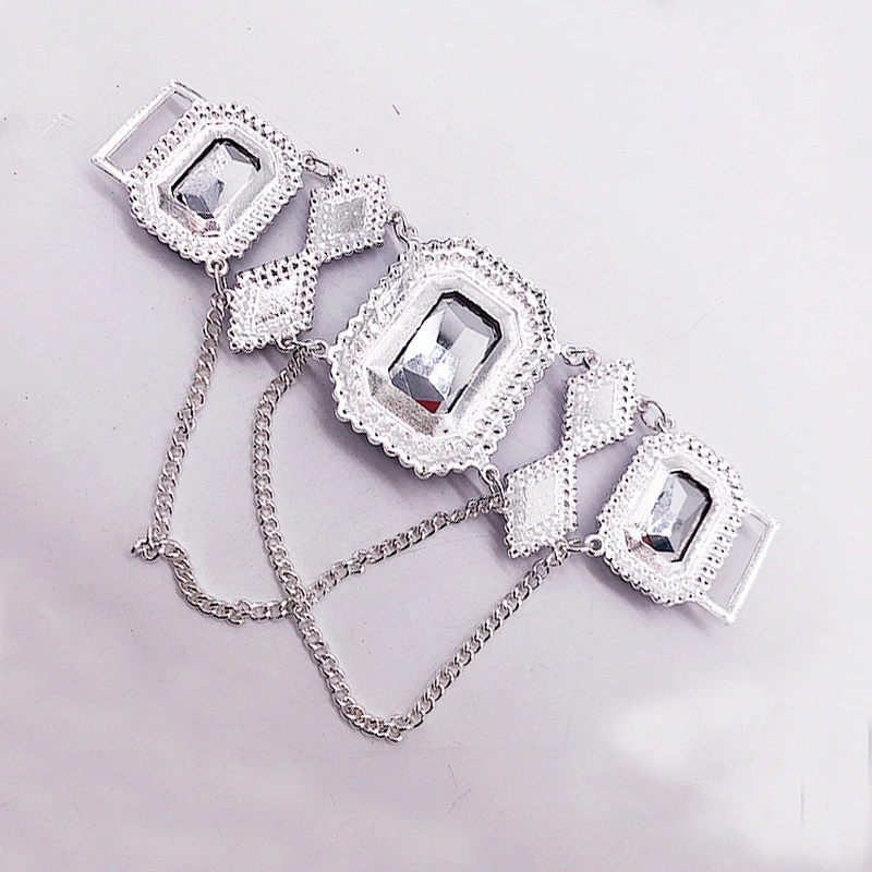 2020 fashion style  Diamante Rhinestone Chain Glass Stone Bikini Connector  for swimwear