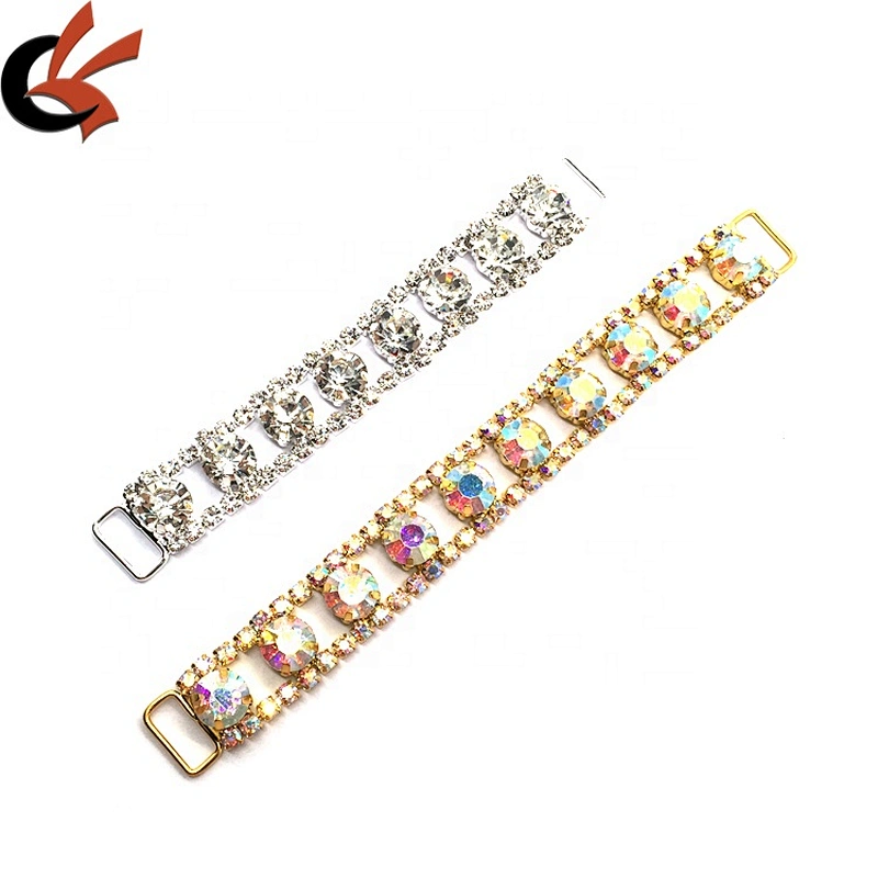 Factory Making Wholesale Fashion Jewelry Simple Design Swimwear Parts Rhinestone Bikini Connector