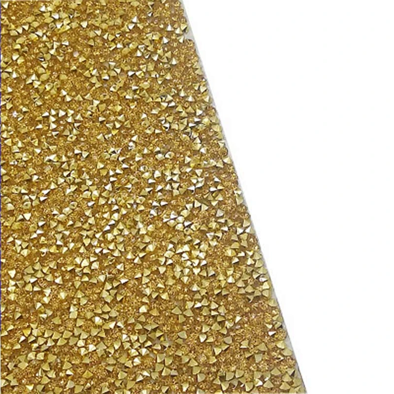 wholesale high quality decorative  hot fix rhinestone mesh trimming