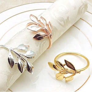 Wholesale Table Decor Custom Cheap Metal Napkin Rings