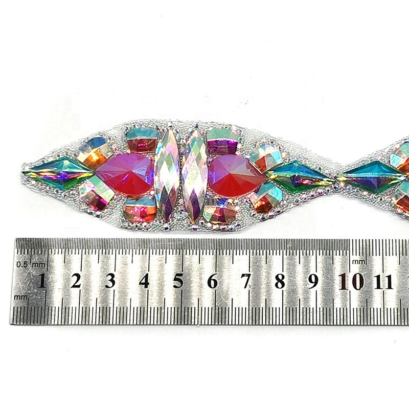 garment decorative rhinestone trim hot melt resin rhinestone adhesive strip