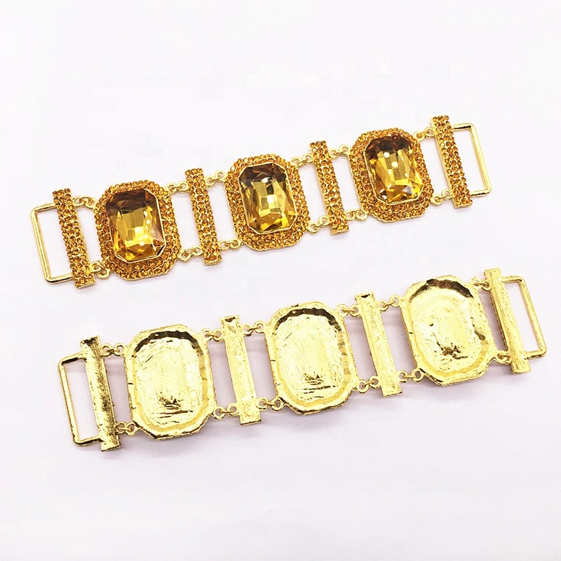 10 Sets/20 Pieces Golden Jewelry Plating Various Colors Crystal Bikini Connector For Sale