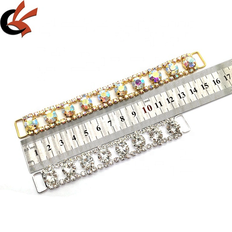 Factory Making Wholesale Fashion Jewelry Simple Design Swimwear Parts Rhinestone Bikini Connector