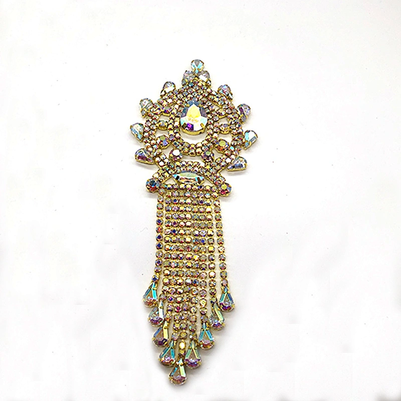fashion Tassel brooch with rhinestone