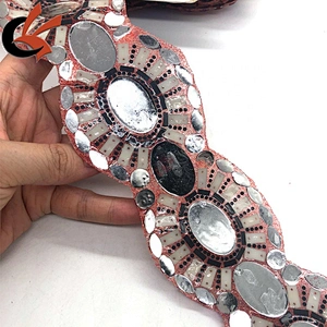 wholesale carnival dress belt decoration large red AB hot fix rhinestone trimming