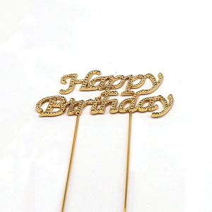 birthday cake accessories party decorations cake topper in jonquil rhinestone