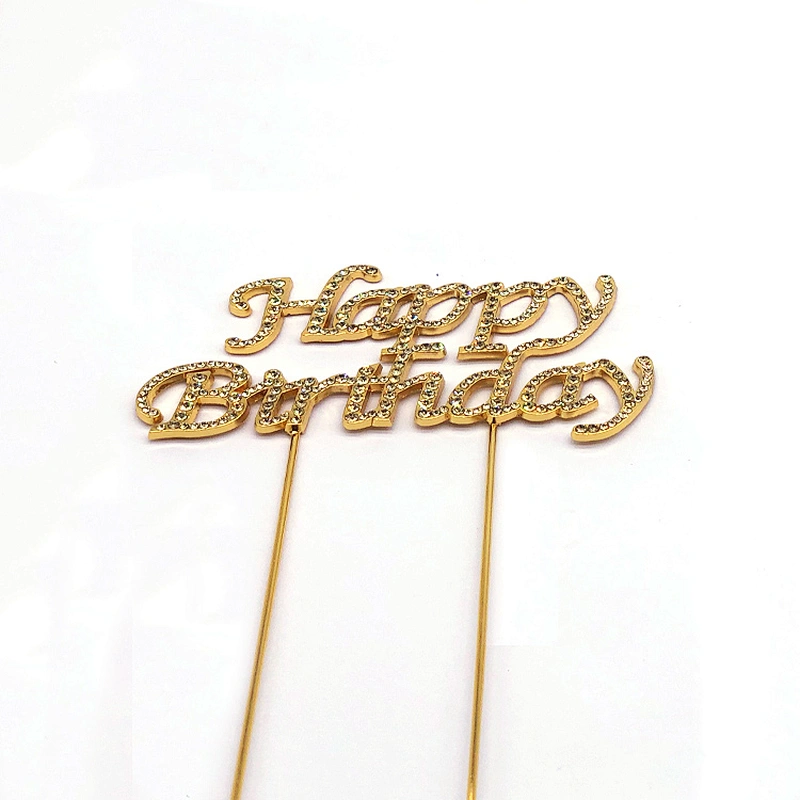 birthday cake accessories party decorations cake topper in jonquil rhinestone