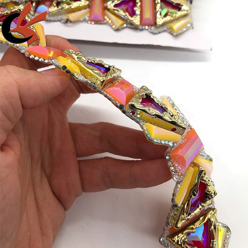 Wholesale Fashion styles Gems Iron on rhinestone trims