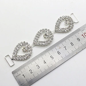 China manufacture fashion crystal diamond bikini connector swimwear accessories wholesale
