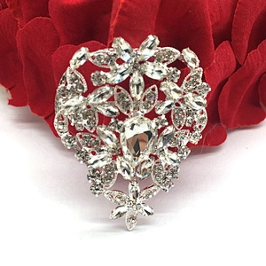 Wholesale Wedding Gown Bridal Sash Evening Wear Diamond Non Hot Fix Design Patch Flower Rhinestone Applique