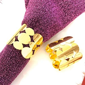 Table Decoration Serviette Holder Metal Napkin Ring for Home Wedding Banquet Party