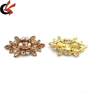 Factory bulk women shoes jewelry champagne shoes rhinestone buckle jewel custom shoe clip