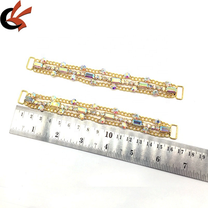 2020 New Arrival Bridal Dress Clothing Decoration Jewelry Gold Chain Rhinestone Bikini Connector