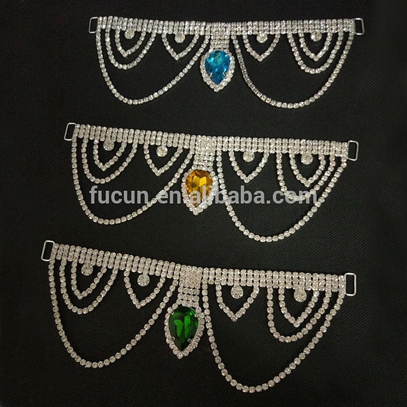large crystal swing rhinestone connector for bikini decoration