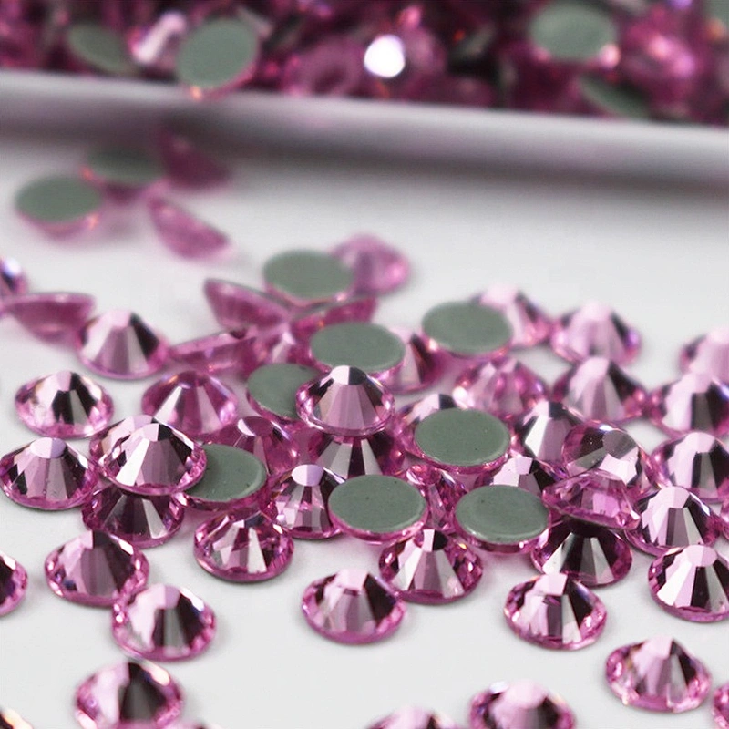 China factory hot glue base flat back #212 vitrail medium ss20 crystal hot fix rhinestone for bikinis decoration
