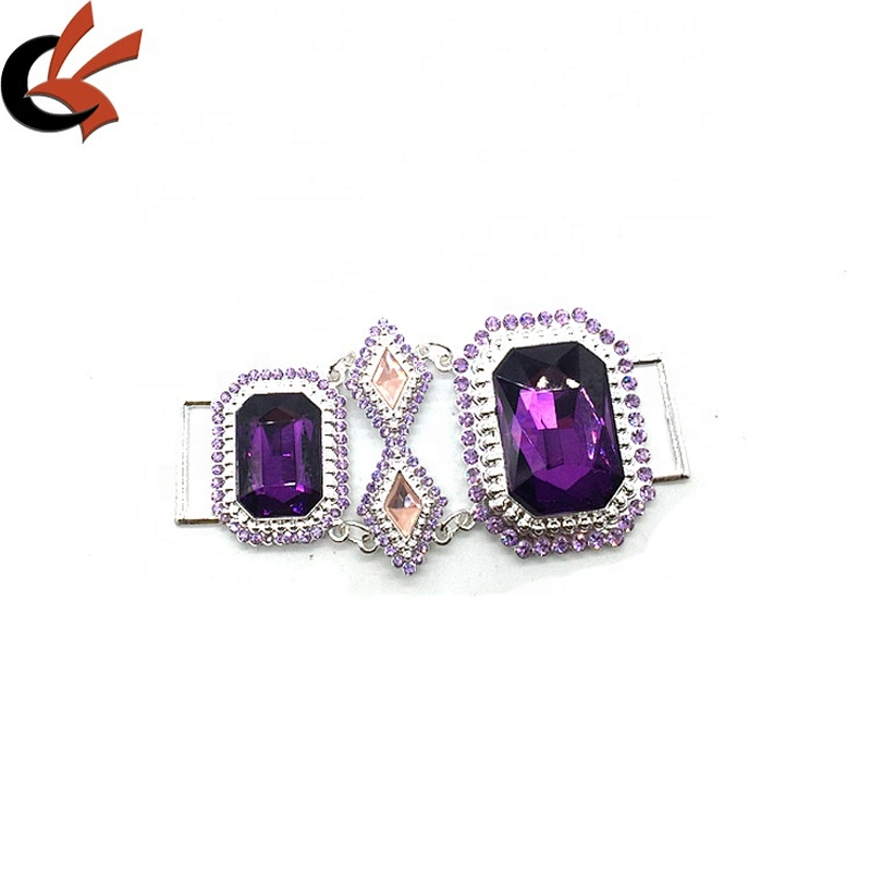 Fashion design crystal rhinestone swimwear accessories jewelry rhinestone bikini chain connector for suits