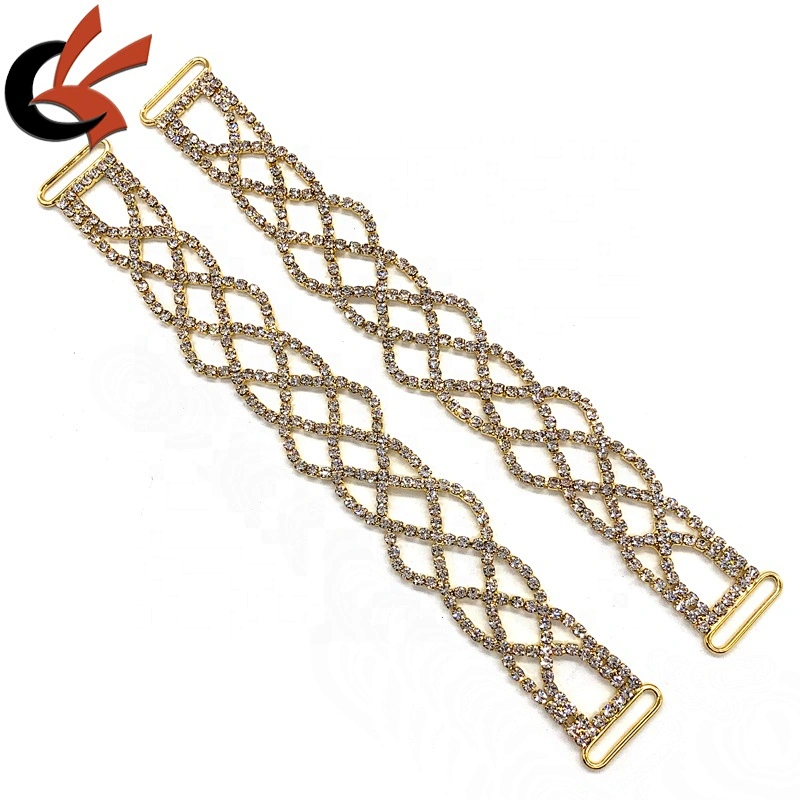 Sparkling Crystal Chain Diamante Rhinestone AB Competition Fitness Bikini Connectors