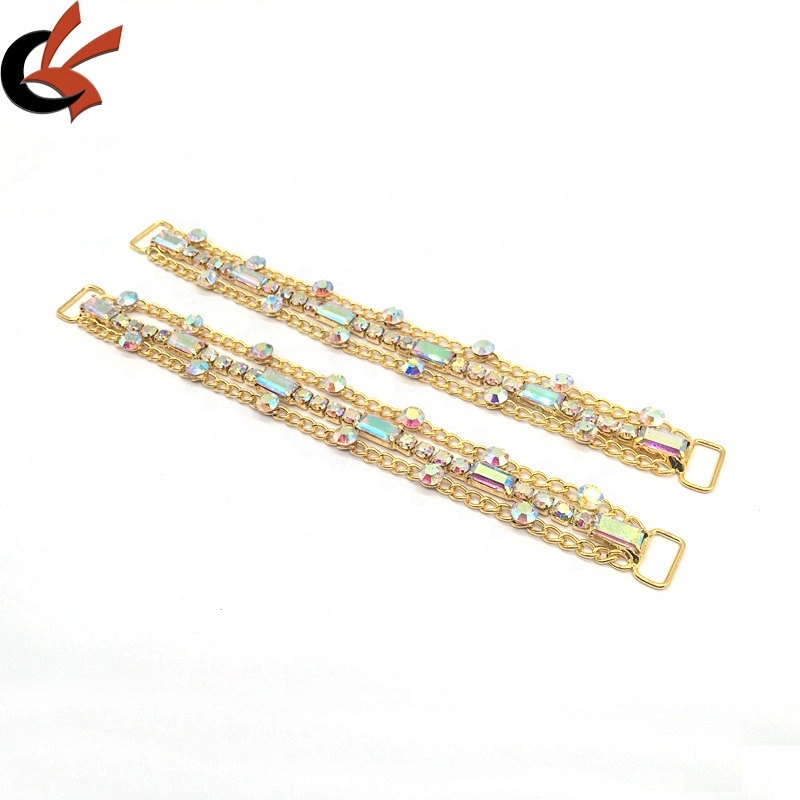 2020 New Arrival Bridal Dress Clothing Decoration Jewelry Gold Chain Rhinestone Bikini Connector