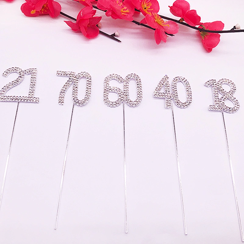Latest birthday crystal cake topper  for cake shop