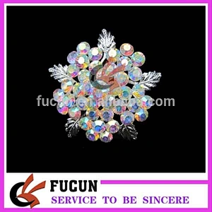 wholesale small colorful rhinestone button brooch pins for wedding in bulk