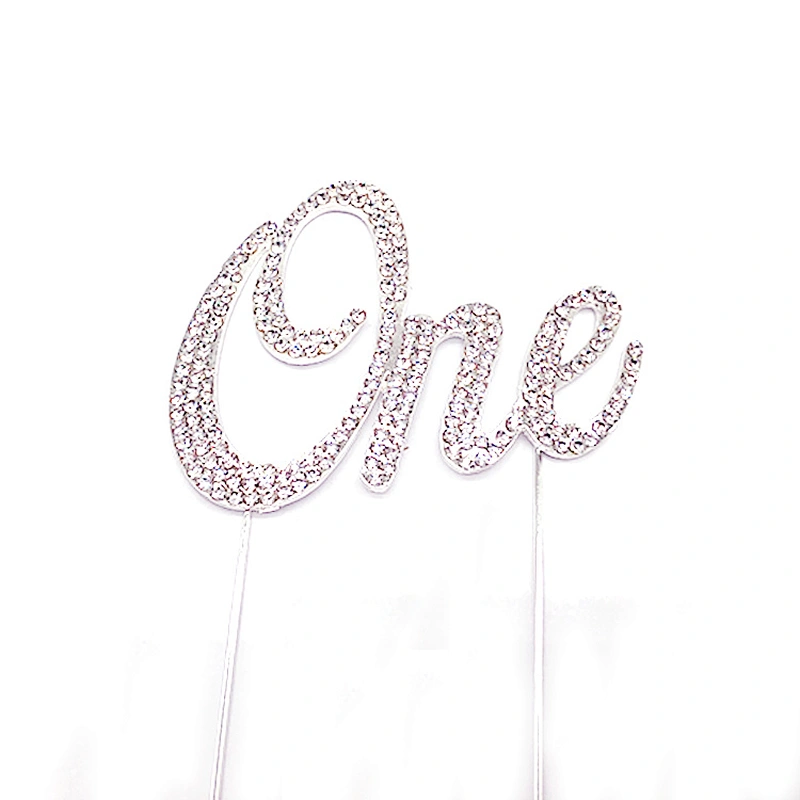 Hot selling Amazon 2021 birthday party decoration crystal cake topper