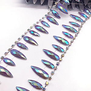Popular style crystal trimming for bag shoes clothing decoration