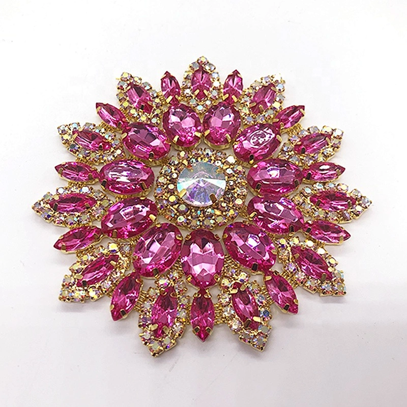 Fucun Jewelry elegant brooches muslim islamic women hijab pins scarf brooches made with crystal