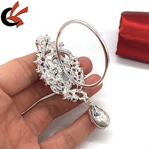 Shining Fashion large glass gem crystal Napkin Ring Wholesale Rhinestone Ring of Napkin