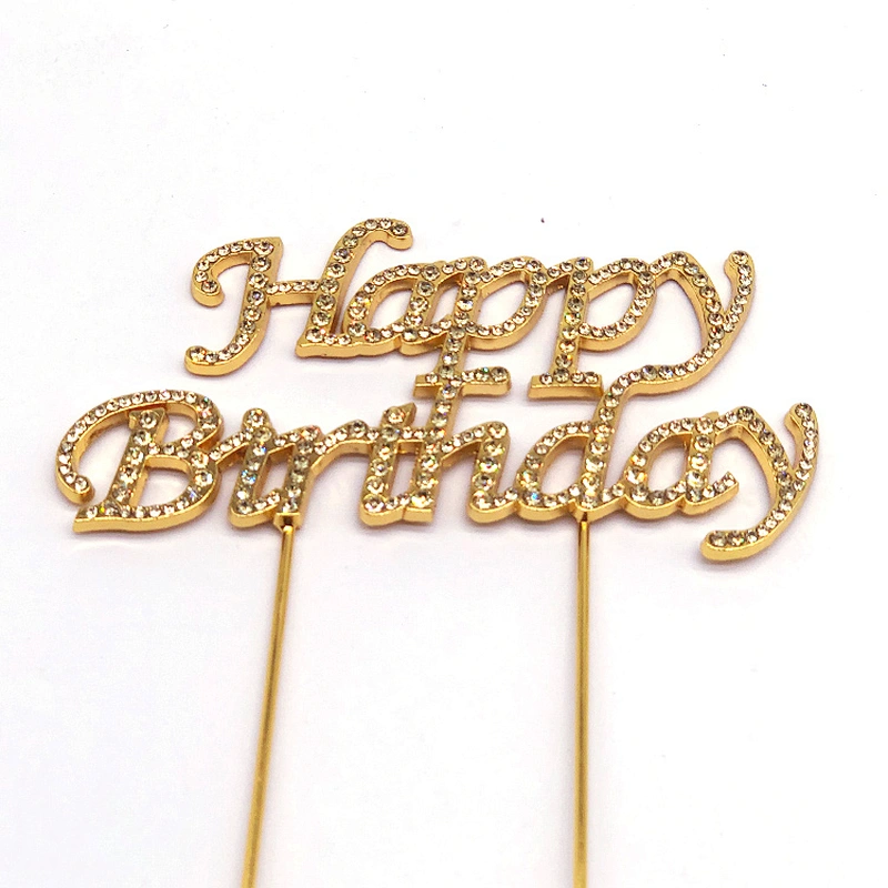 birthday cake accessories party decorations cake topper in jonquil rhinestone
