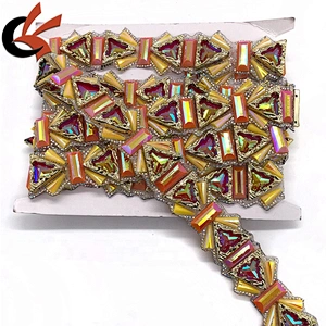 Wholesale Fashion styles Gems Iron on rhinestone trims