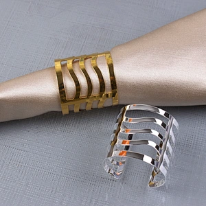 Amazon  top sale wedding supplier extravagant metal napkin rings