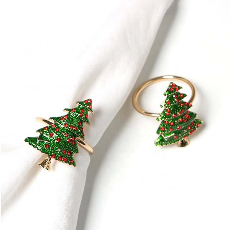 Gem Wreath Sparkling Rhinestone Christmas Jeweled Holiday Napkin Ring