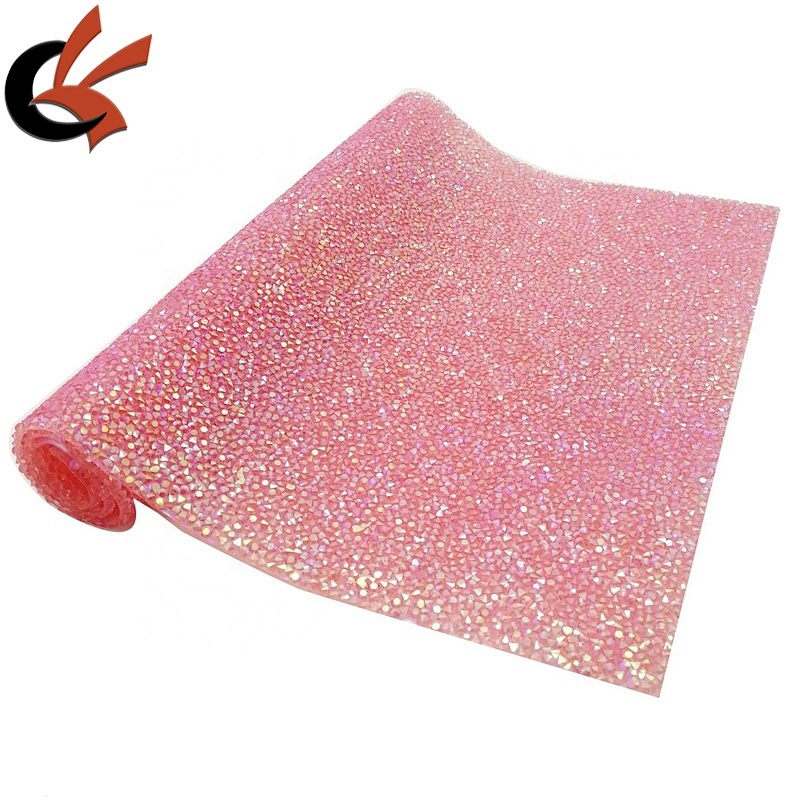 Crystals DIY Bling Iron On Diamante Transfers Sheet Hotfix Rhinestones Mesh