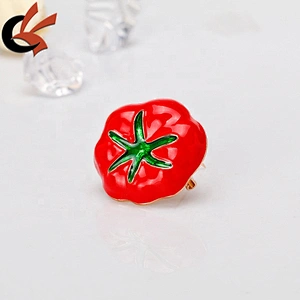 Wholesale Halloween Enamel Cartoon Tomato Fruit Festival Brooch Pins