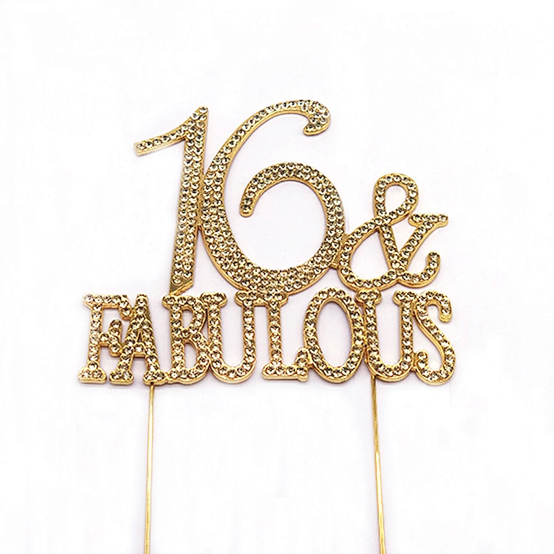 Custom Wedding decoration & Supplies cake accessories rhinestone cake topper