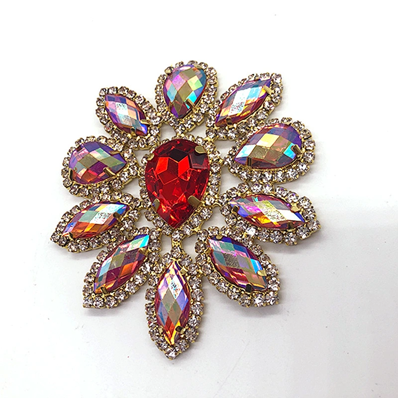 Shinning twinkle Rhinestone applique accessories for Carnival costume decoration