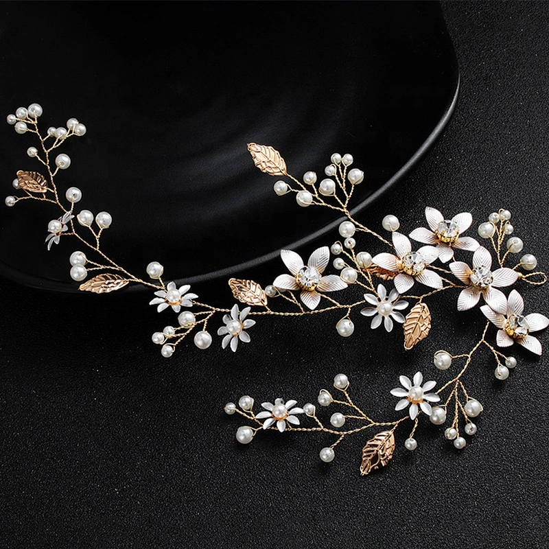 2020 Wholesale Elegant wedding crystal bridal hair accessories flower hair decorations