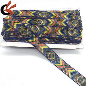New design Retro Style crystals hot fix rhinestone tape for fashion dress