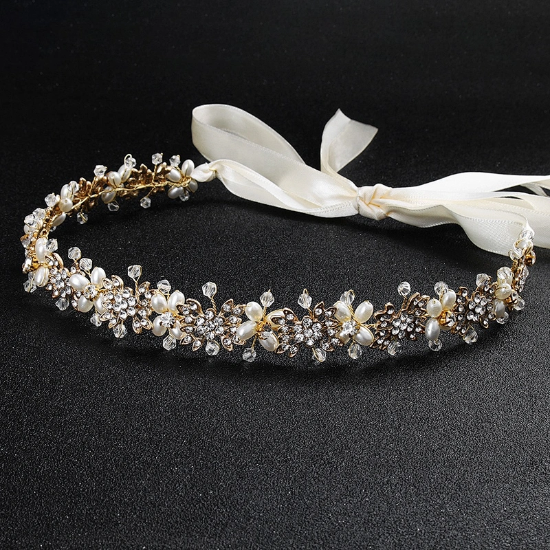 Wholesale Imitate Pearl Crystal Bead Rhinestone Hairband Hair Accessories