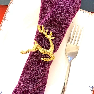 Amazon Popular Series Christmas napkin ring for table setting decoration