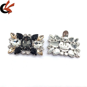 Making rhinestone crystal metal shoe buckle upper shoe clips for women high-heel shoes