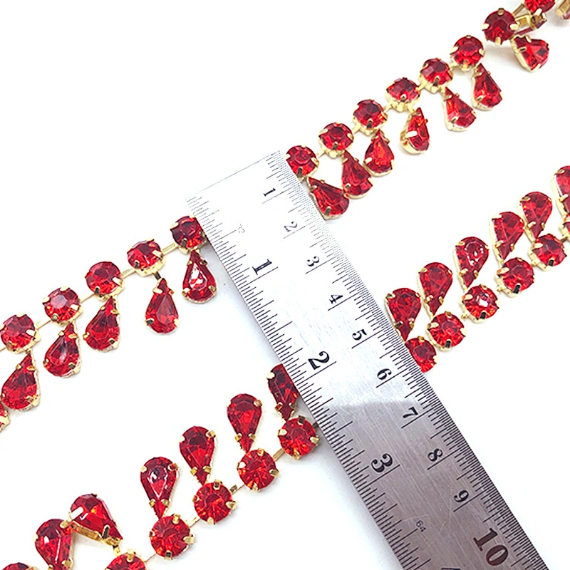 Custom High quality luxurious decorative rhinestone trimming  for women Apparel