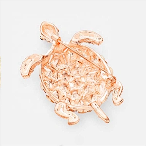 Latest Tortoise brooch pin design rhinestone brooch