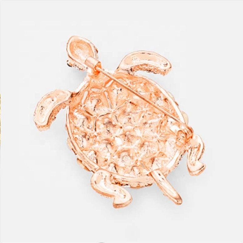 Latest Tortoise brooch pin design rhinestone brooch