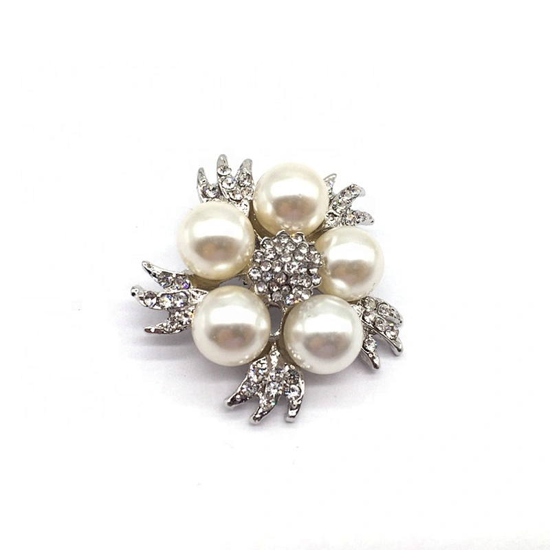 wholesale cheap price in bulk brooch pearl stone brooch for wedding invitations