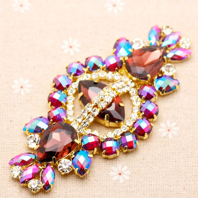 Jewelry crystal rhinestone embellishments wedding garment accessory rhinestone applique trimming