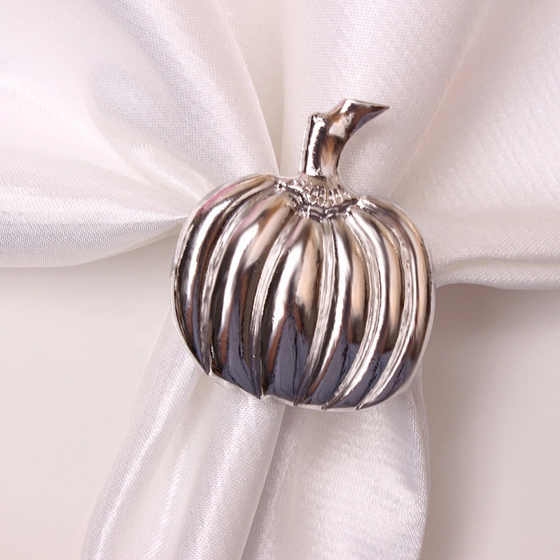 High Quality Wholesale Napkin Cloth Metal Holder Ring Buckle Thanksgiving Dinning Table Saints' Day Plain Napkin Rings