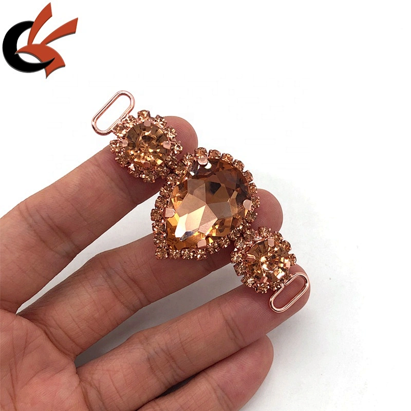 Rose Gold Base Rhinestone connector Swimwear connector Bikini connector