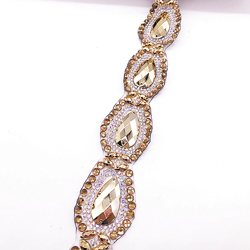 2020 Hot Item hot fix Rhinestone Trimming for Evening Dresses