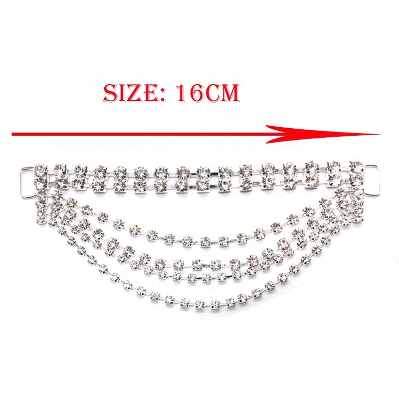 New fashion silver bling bling diamond bikini pendant chains women bikini bottom chain connector